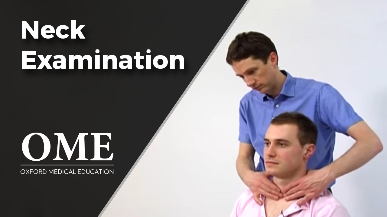 Neck Examination Oxford Medical Education 